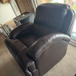 faux leather reclining & rocking chair Only $265