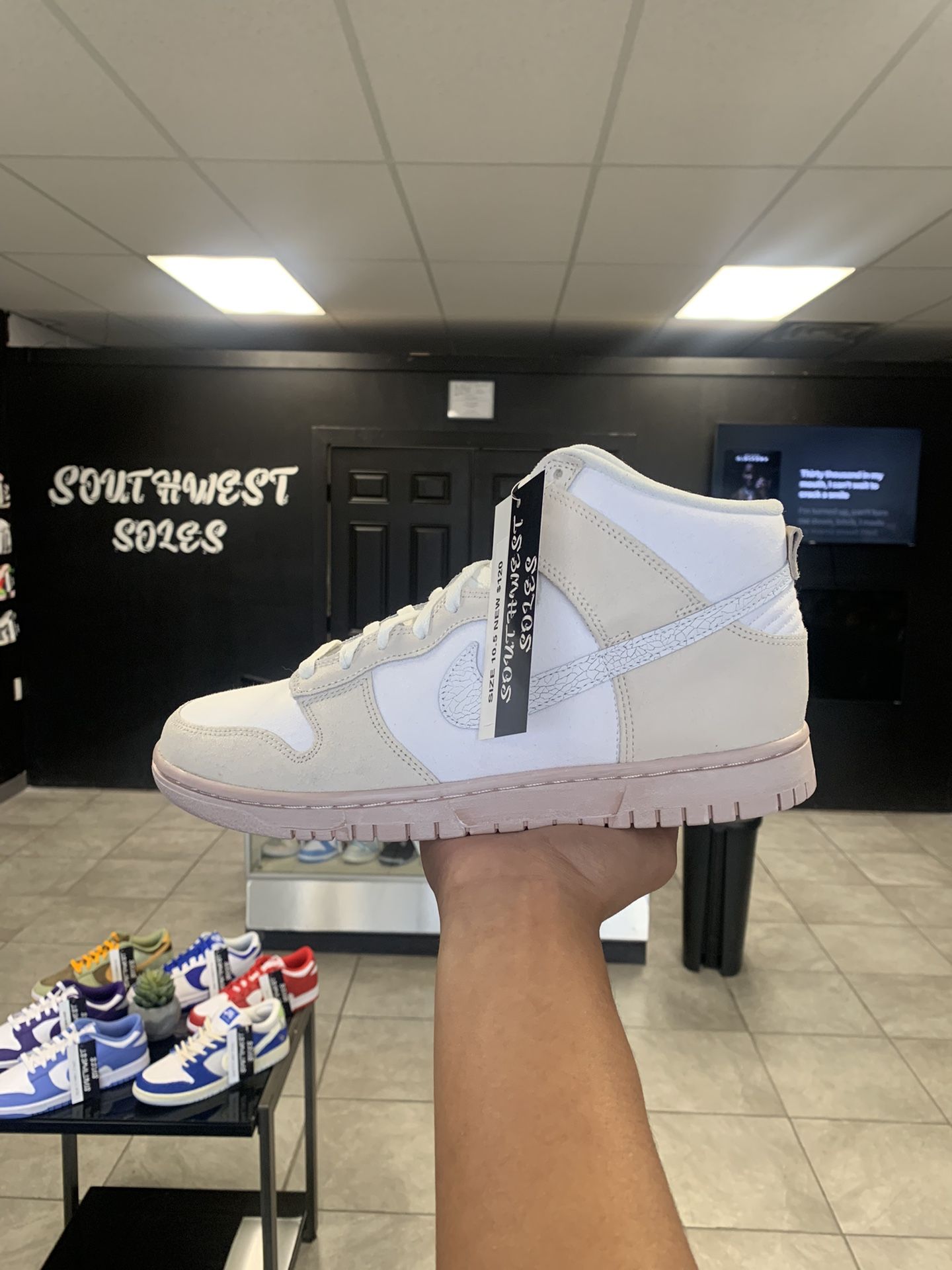 Nike Dunk High Cracked Swoosh Size 10.5 Available In Store!