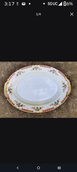 Noritake Made In Occupied Japan Floral  Platter