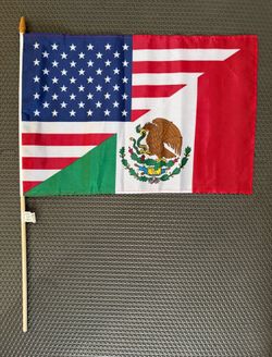 USA–Mexico Decorative 12 Flags