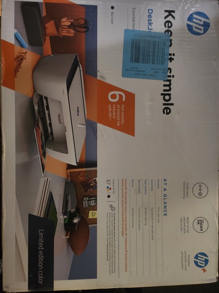 Printer DeskJet 2742E LIKE NEW
