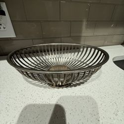 Silver plated bread basket- 8 by 12 inches