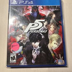 PS4 P5 Persona 5 