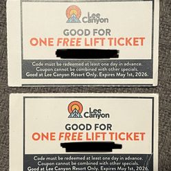 2 - Lee canyon snow Ski Snowboarding Lift Tickets 