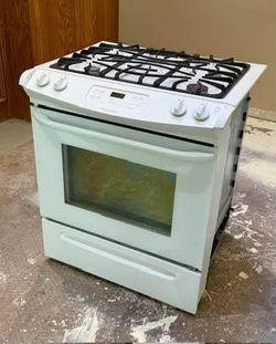 EXCELLENT ⭐️ CLEAN White FRIGIDAIRE 30in Slide In Gas Oven Stove