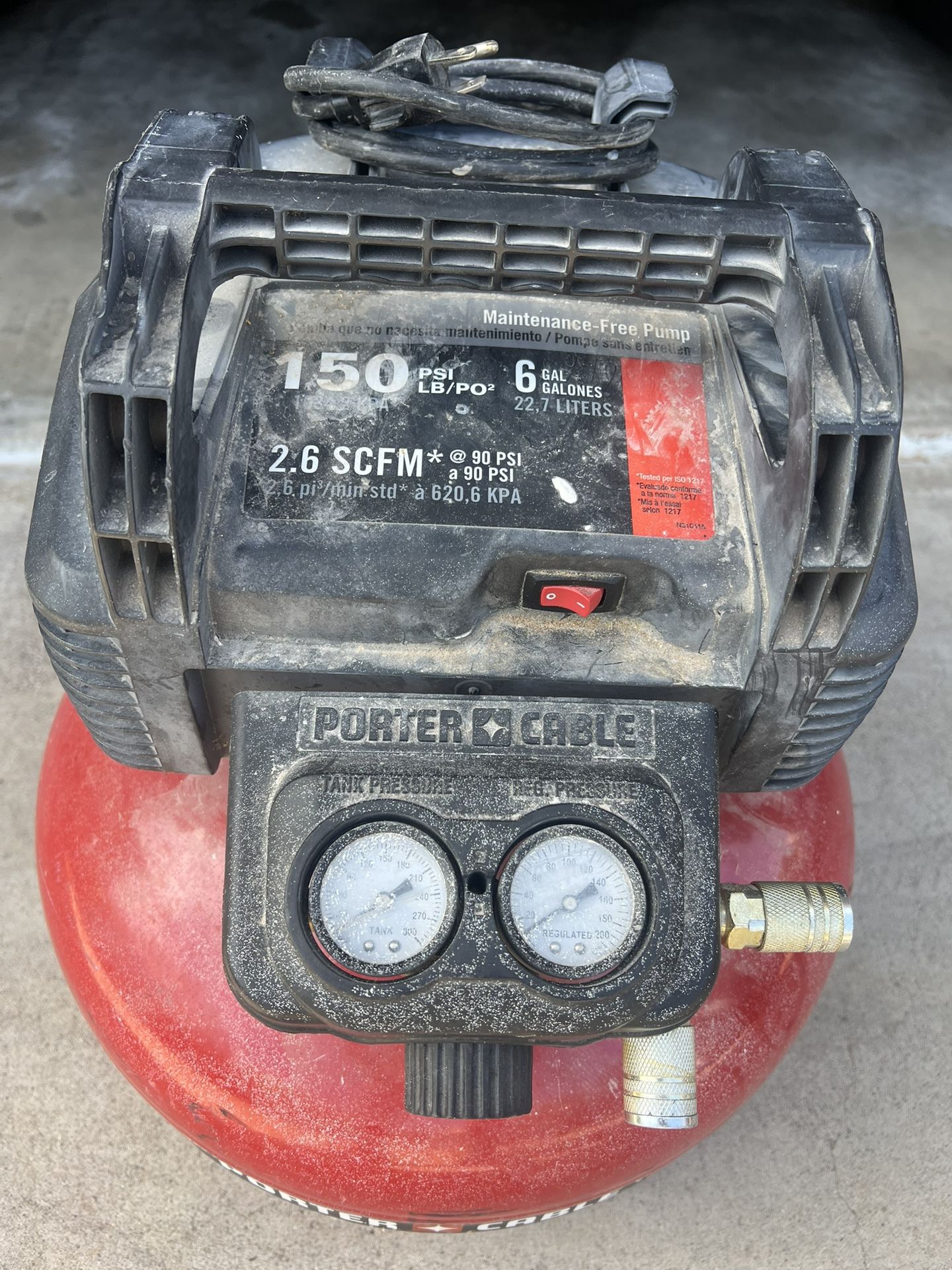 Porter and cable air compressor