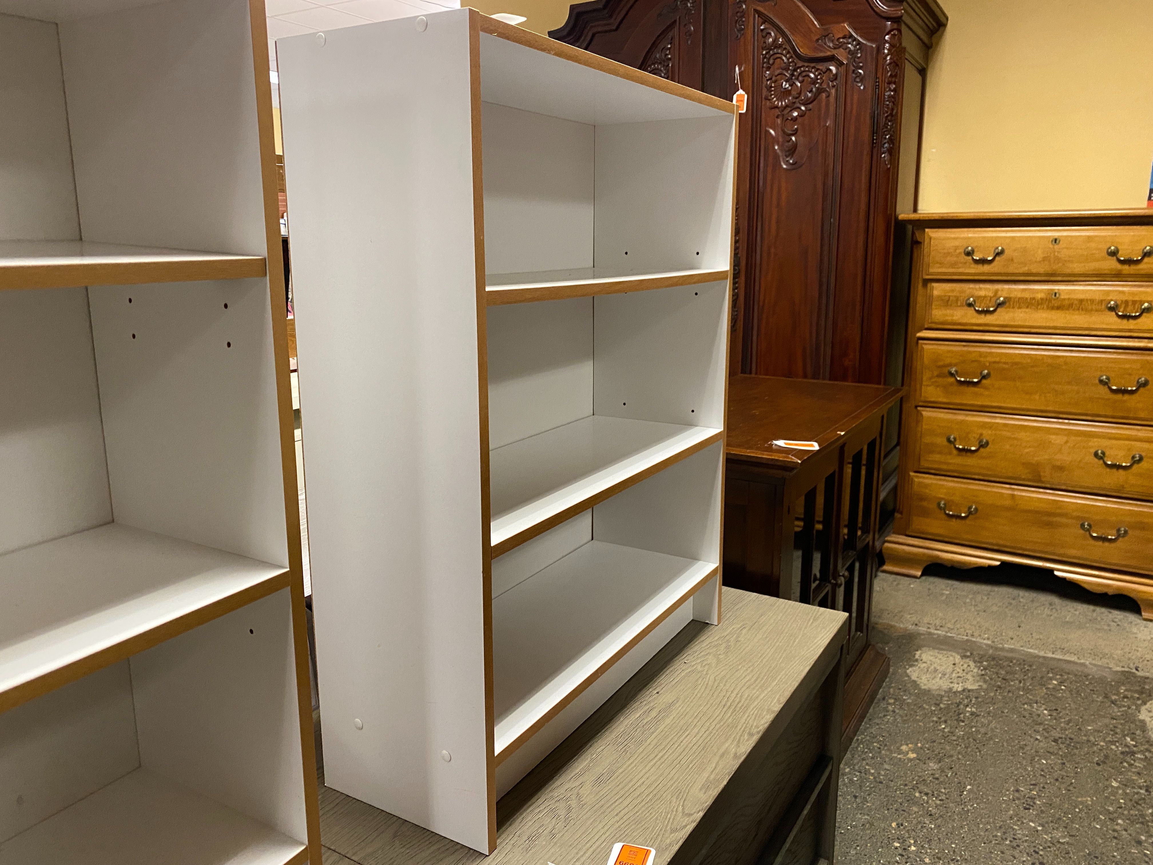 Classic All White Bookcase
