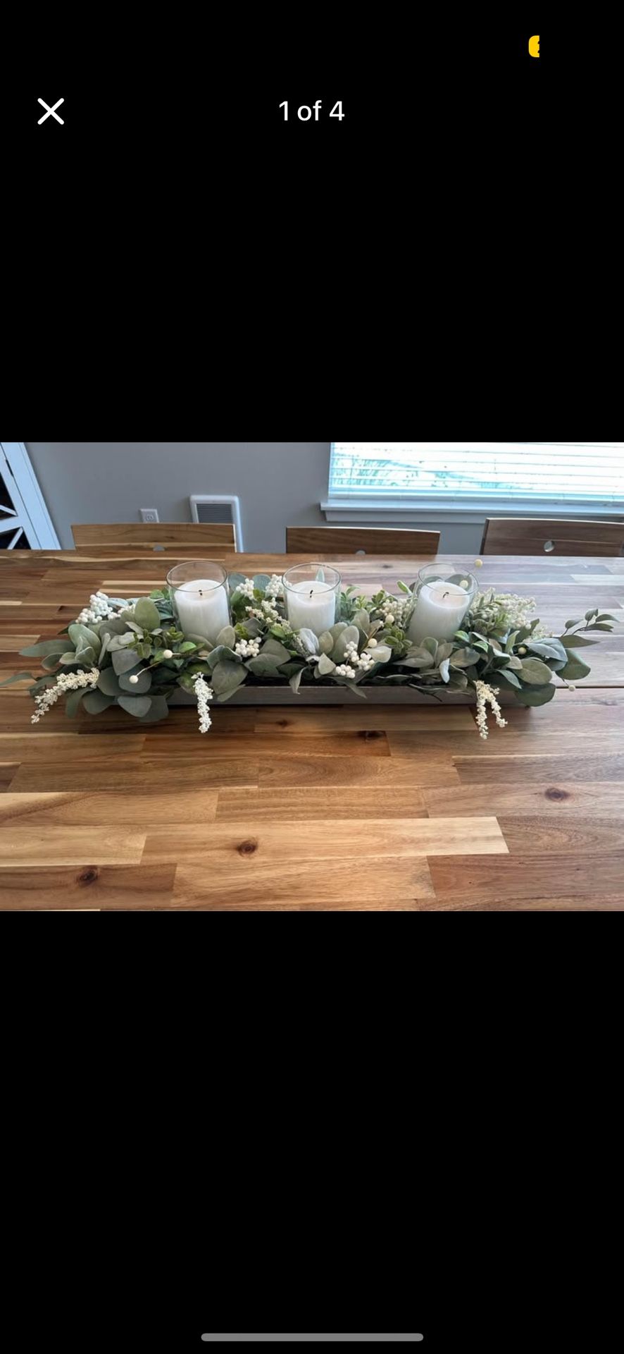 Green Eucalyptus Galvanized Centerpiece