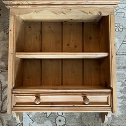 Scrubbed Pine Wall Cabinet
