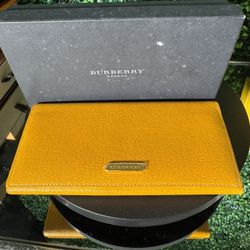 Burberry Yellow Kisslock Wallet 