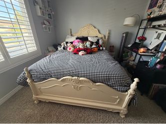 Full size solid wood bed frame