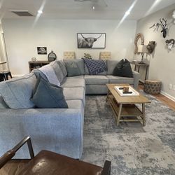 Living Spaces Grey Sectional