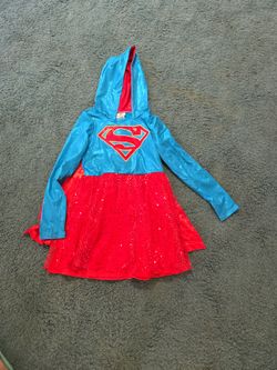 SUPERMAN COSTUME SZ 10-12 SEE DESCRIPTION