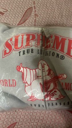 Grey supreme x true religion size small