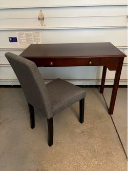 Writing desk and chair