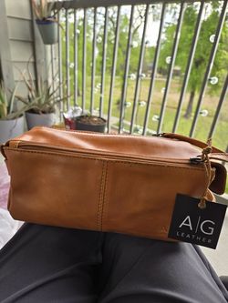 AIG travel bag 100%leather.