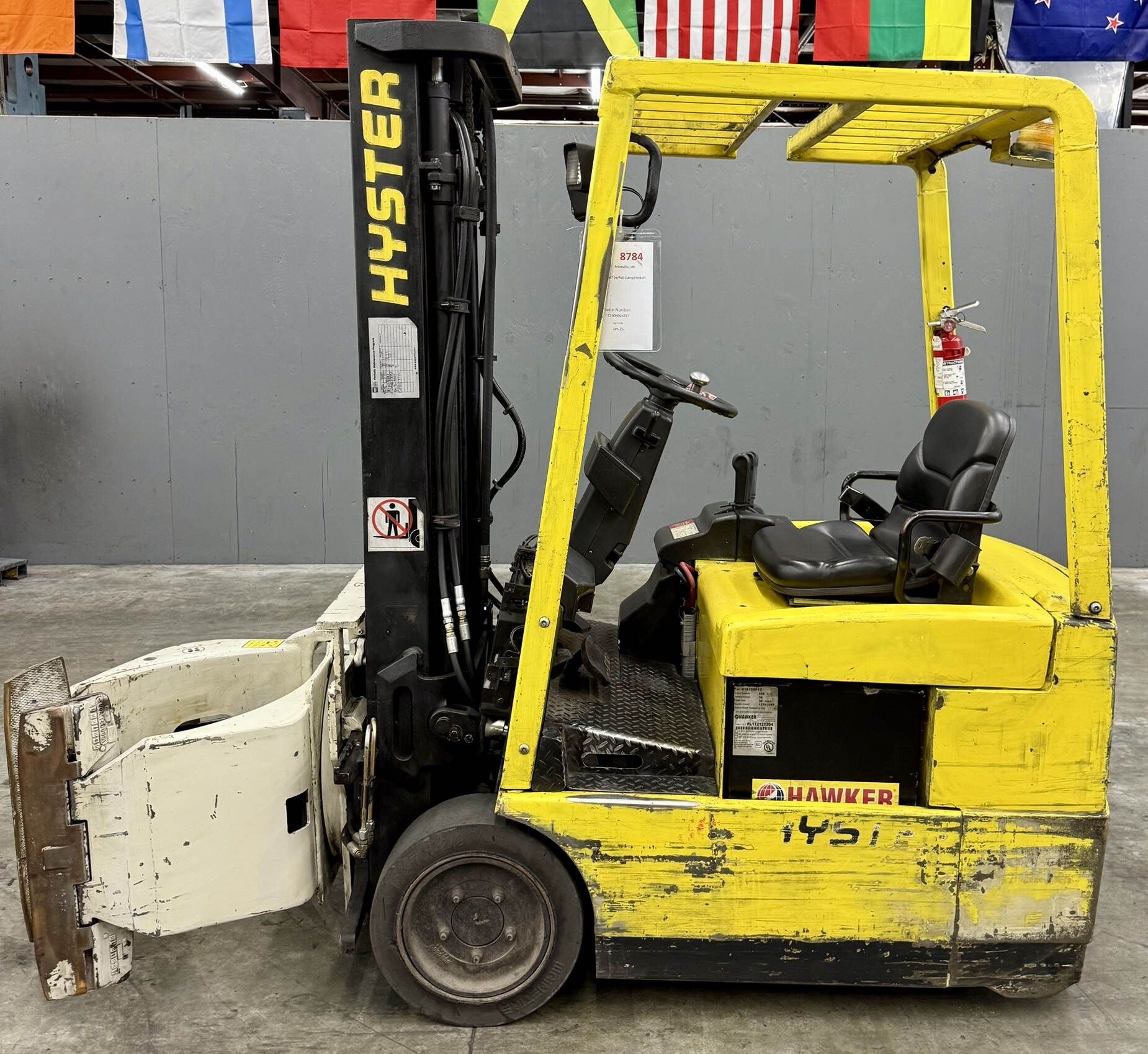 Hyster Electric Clamp Truck
