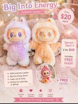 ✨ Authentic Labubu – Big Into Energy Series ✨