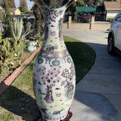XL-Asian Vase-Tall Oriental Vase ($750 with Stand)