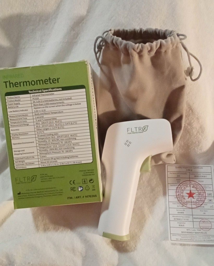 Unopened FLTR Infrared "No Touch" Digital Thermometer