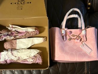 Pink Coach Tote bag