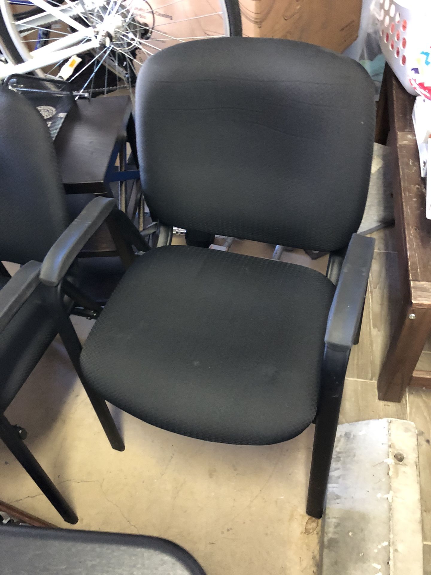 Two Black Professional Office Seating Chairs - $100 for both