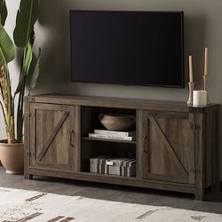 Rustic modern farmhouse console stand tv 58 inches new in box 