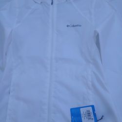 White women's Columbia jacket
