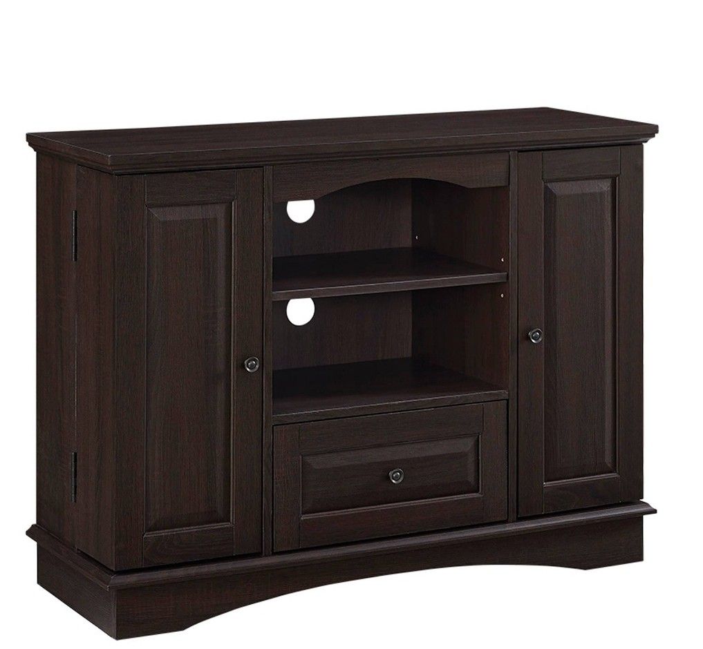 42 Inch Bedroom TV Console w/ Media Storage - Walker Edison WQ42BC3BL