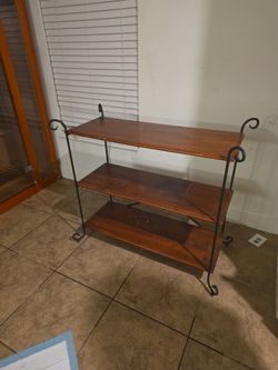 Shelve that is brown