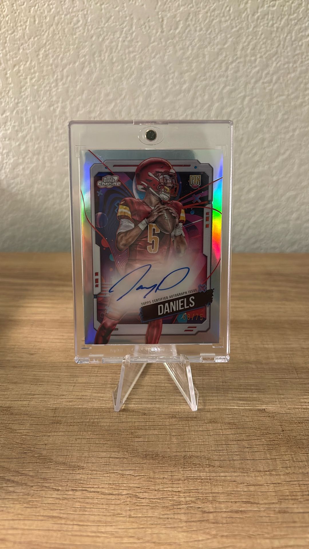 Jayden Daniels Topps Cosmic Rookie Auto /75 OBO