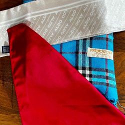 NWOT: 100% CASHMERE PASHMINA PLAID DESING SCARF THROW SHAWL & ALDO SCARF & SILK HANDMADE POCKET SQUARE! PRICE IS FOR EVERYTHING! 