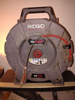 Rigid flexshaft 204 drain cleaning