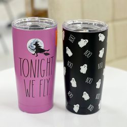 Rae Dunn Halloween insulated stainless tumblers set of 2