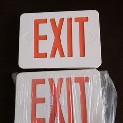Two New LED EXIT Signs