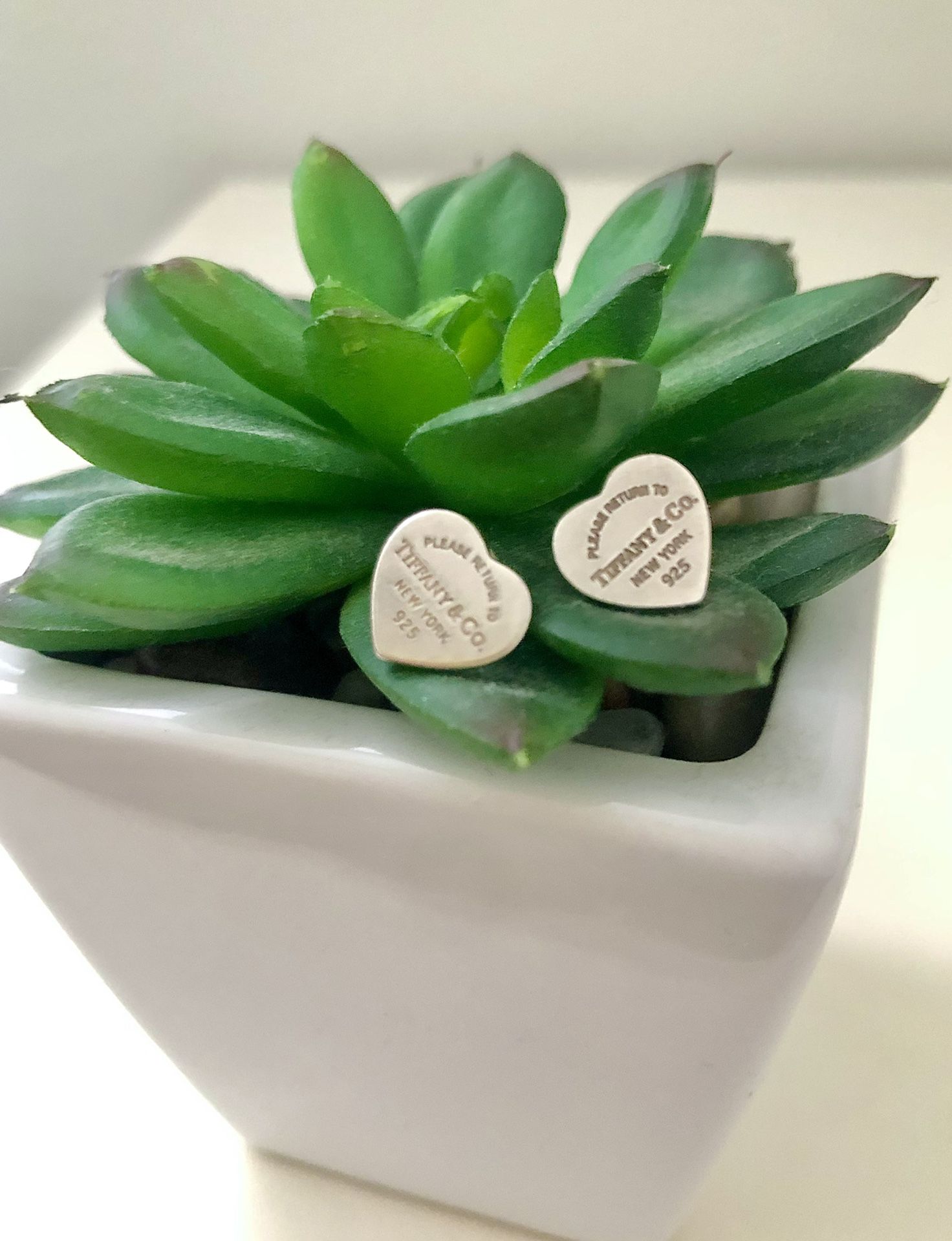 Tiffany & Co. Mini Heart Tag Earrings