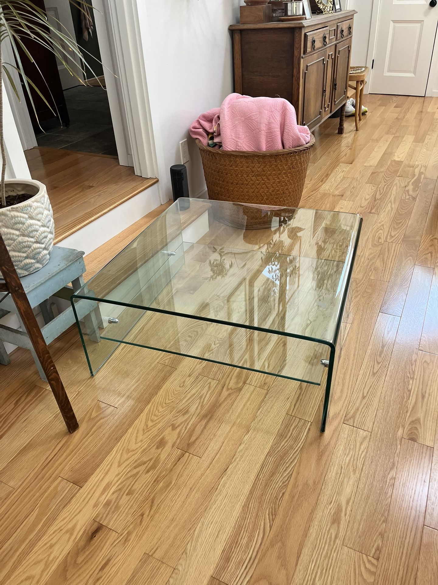 Tempered glass coffee table