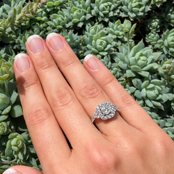 💎 1.5CT Diamond Halo Engagement Ring 18K White Gold – Appraised $9K