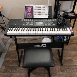 Rock jam 61 Keys piano With Headset And Seat