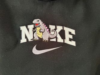 Nike Godzilla Embroidered Black Sweatshirt