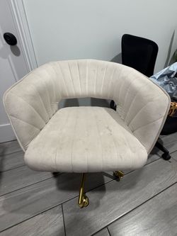 Beige Vanity Chair