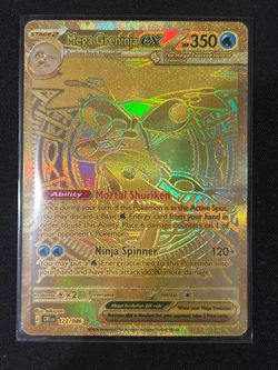 Mega Greninja Ex Gold Mega Evolutions