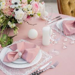 Blush Pink Linen Napkins
