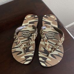 Lori Jack Swarovski Flip Flops - Size 5/6 