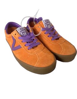 NIB Vans Sport Low - Orange Peel / Purple Suede (Gum Sole)