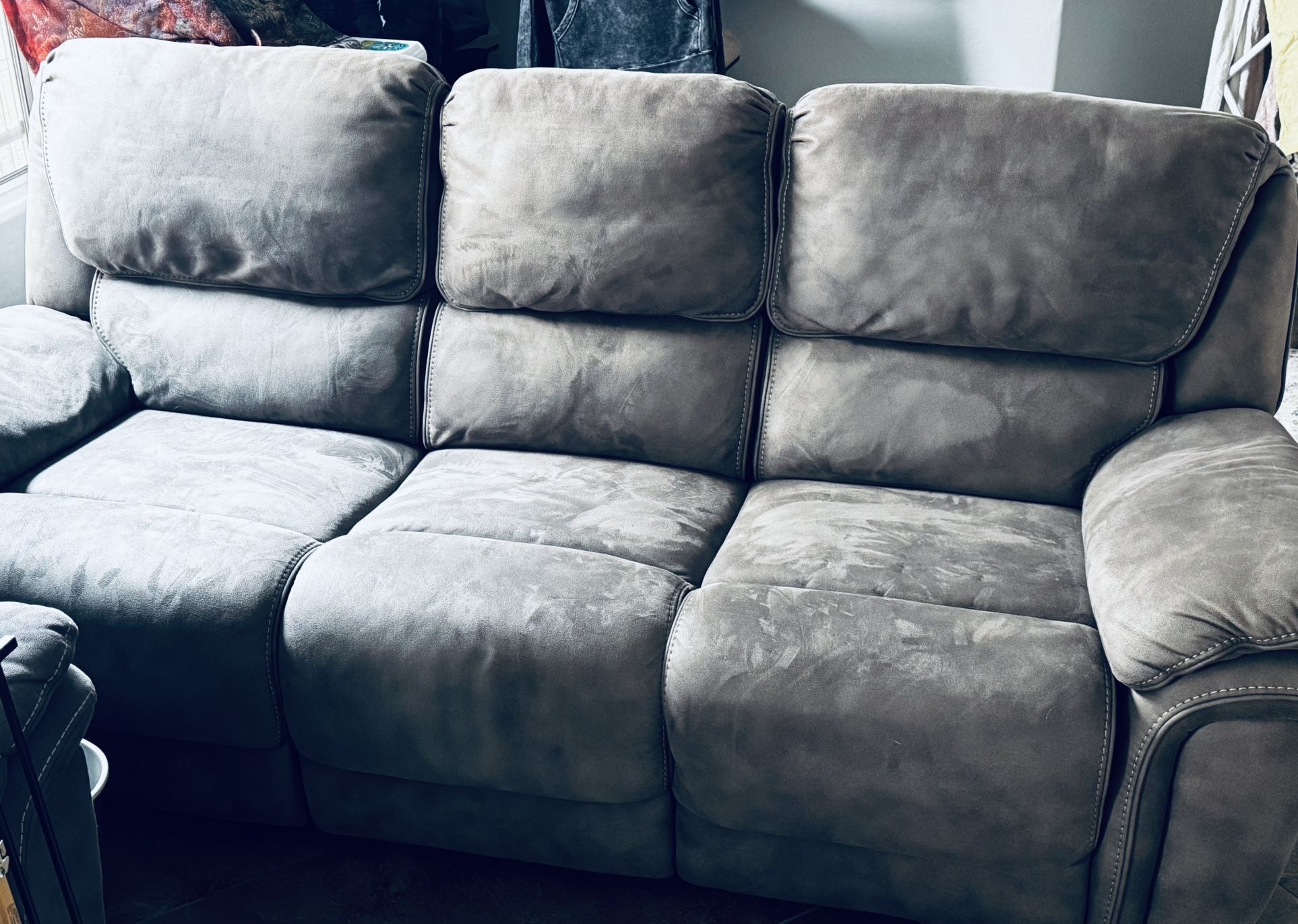 Gray Power Reclining Couches