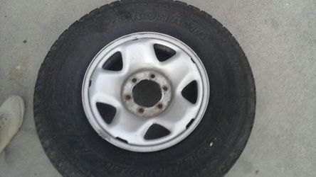 Yokohama truck tire and rim