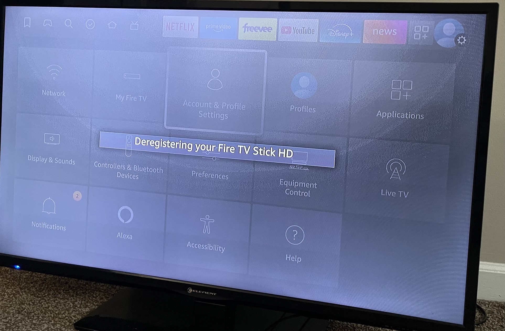 Flat Screen TV with Fire Stick – Ready to Use