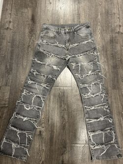 Ripped Flared Jeans (32)