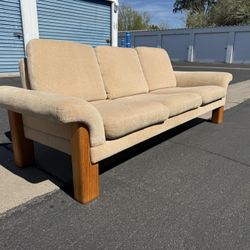 Vintage Danish Modern Dyrlund Three Seat Sofa / Couch